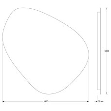 Зеркало 100х100 см Evoform Ledshine BY 2567