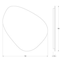 Зеркало 70х70 см Evoform Ledshine BY 2564