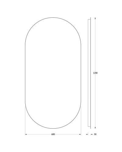 Зеркало 60х120 см Evoform Ledshine BY 2588