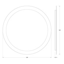 Зеркало 100х100 см Evoform Ledshine BY 2527