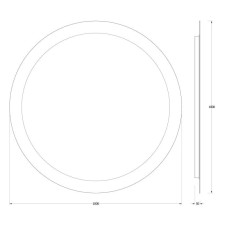 Зеркало 100х100 см Evoform Ledshine BY 2527