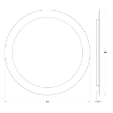 Зеркало 80х80 см Evoform Ledshine BY 2525