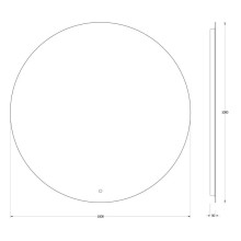 Зеркало 100х100 см Evoform Ledshine BY 2647