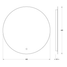 Зеркало 60х60 см Evoform Ledshine BY 2643