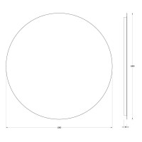 Зеркало 100х100 см Evoform Ledshine BY 2557