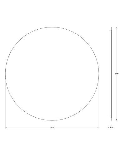 Зеркало 100х100 см Evoform Ledshine BY 2557