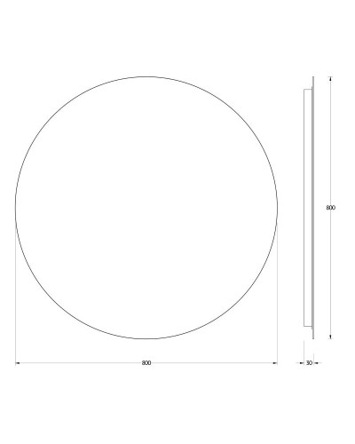 Зеркало 80х80 см Evoform Ledshine BY 2555