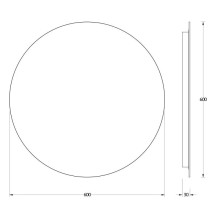 Зеркало 60х60 см Evoform Ledshine BY 2553