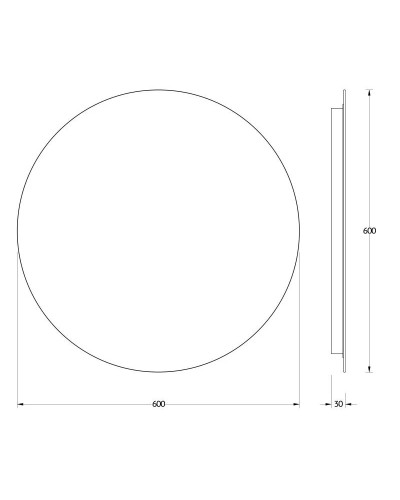 Зеркало 60х60 см Evoform Ledshine BY 2553