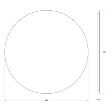 Зеркало 100х100 см Evoform Ledshine BY 2547