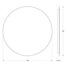 Зеркало 70х70 см Evoform Ledshine BY 2544