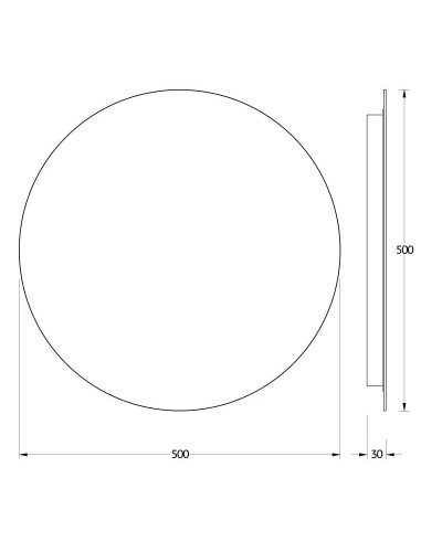 Зеркало 50х50 см Evoform Ledshine BY 2542