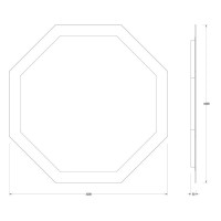 Зеркало 100х100 см Evoform Ledshine BY 2507