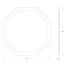 Зеркало 100х100 см Evoform Ledshine BY 2507