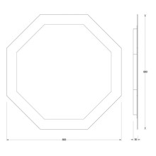 Зеркало 80х80 см Evoform Ledshine BY 2505