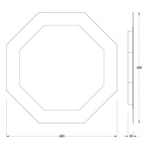 Зеркало 60х60 см Evoform Ledshine BY 2503