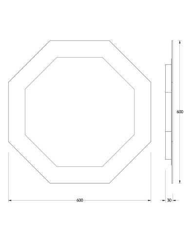 Зеркало 60х60 см Evoform Ledshine BY 2503