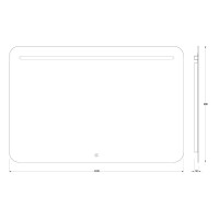 Зеркало 120х80 см Evoform Ledshine BY 2448