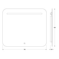 Зеркало 70х60 см Evoform Ledshine BY 2444