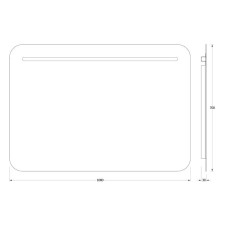 Зеркало 100х70 см Evoform Ledshine BY 2147