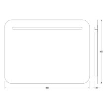 Зеркало 80х60 см Evoform Ledshine BY 2145