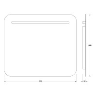 Зеркало 70х60 см Evoform Ledshine BY 2144