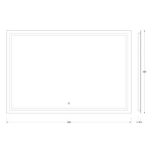 Зеркало 120х80 см Evoform Ledshine BY 2438