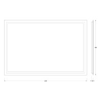 Зеркало 120х80 см Evoform Ledshine BY 2138