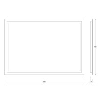 Зеркало 100х70 см Evoform Ledshine BY 2137