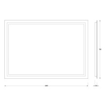 Зеркало 100х70 см Evoform Ledshine BY 2137