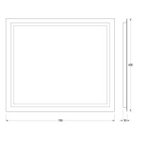 Зеркало 70х60 см Evoform Ledshine BY 2134