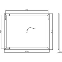 Зеркало 100х80 см Vincea VLM-2B100