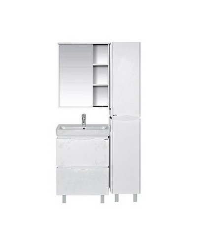 Венера - 55 Зеркало-шкаф лев. со светом белое