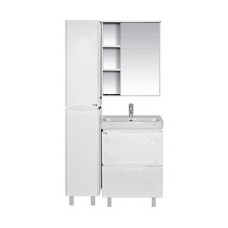 Венера - 55 Зеркало-шкаф прав. со светом белое