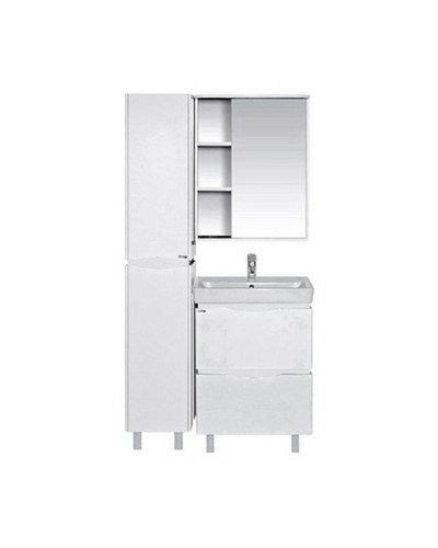 Венера - 55 Зеркало-шкаф прав. со светом белое