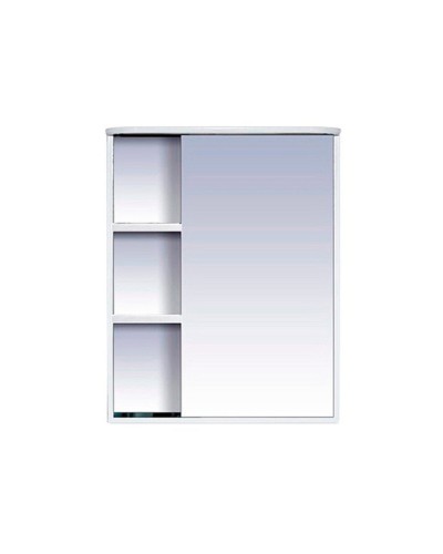 Венера - 55 Зеркало-шкаф прав. со светом белое