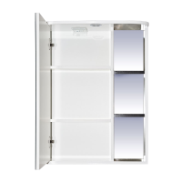 Венера - 55 Зеркало-шкаф лев. со светом комбинированное