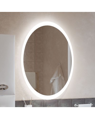 Зеркало Marka One Ovale Art 65 Light с подсветкой