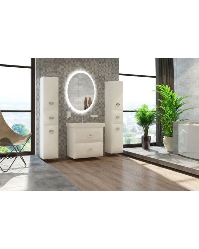 Зеркало Marka One Ovale Art 65 Light с подсветкой