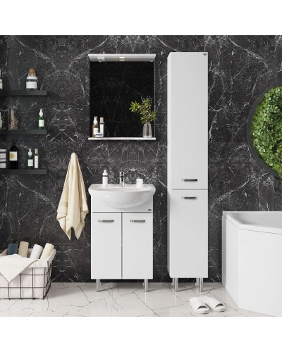 Зеркало 50х70 см белый глянец Onika Коралл 205023