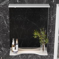 Зеркало 50х70 см белый глянец Onika Коралл 205023