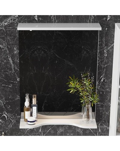 Зеркало 50х70 см белый глянец Onika Коралл 205023