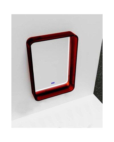 Зеркало 55х80 см красный Abber Kristall AT6701Rubin