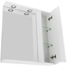 Зеркальный шкаф 60х75 см Bianco Lucido BelBagno Marino MARINO-SPC-600/750-1A-BL-P-R