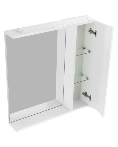 Зеркальный шкаф 60х75 см Bianco Lucido BelBagno Marino MARINO-SPC-600/750-1A-BL-P-R