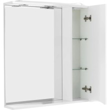 Зеркальный шкаф 60х75 см Bianco Lucido BelBagno Marino MARINO-SPC-600/750-1A-BL-P-R