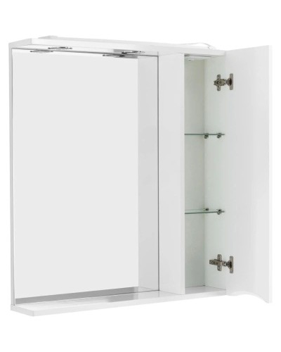 Зеркальный шкаф 60х75 см Bianco Lucido BelBagno Marino MARINO-SPC-600/750-1A-BL-P-R