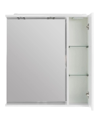 Зеркальный шкаф 60х75 см Bianco Lucido BelBagno Marino MARINO-SPC-600/750-1A-BL-P-R