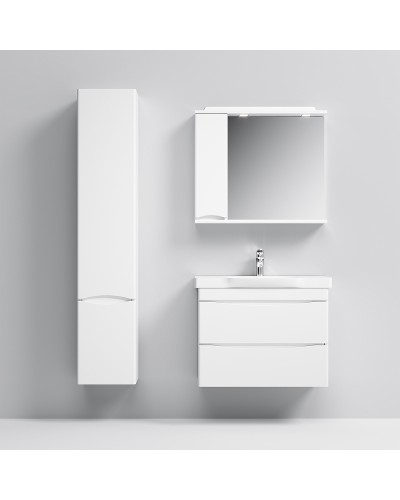 Зеркало со шкафом AM.PM Like 80 L M80MPL0801WG с подсветкой Белый