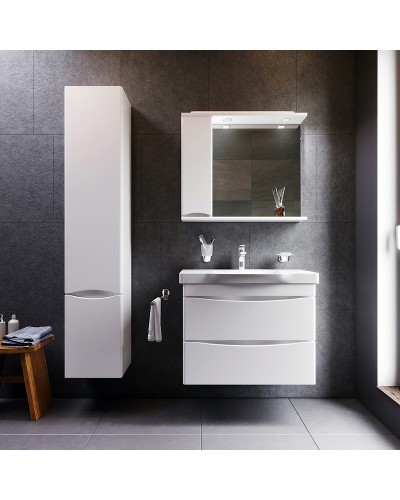 Зеркало со шкафом AM.PM Like 80 L M80MPL0801WG с подсветкой Белый